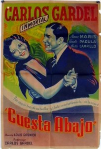 Carlos Gardel, cine, tango