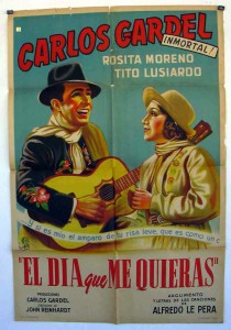 Carlos Gardel, cine, tango