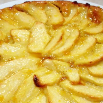 receta, manzana, tarta