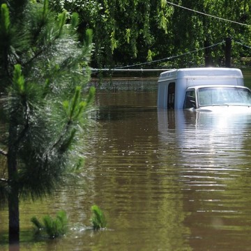 litoral, inundación, evacuados