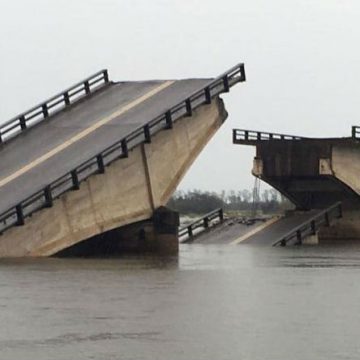 Corrientes, puente, Goya, inundación