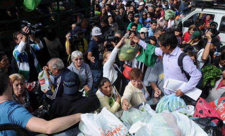 verdura, Plaza de Mayo, productores